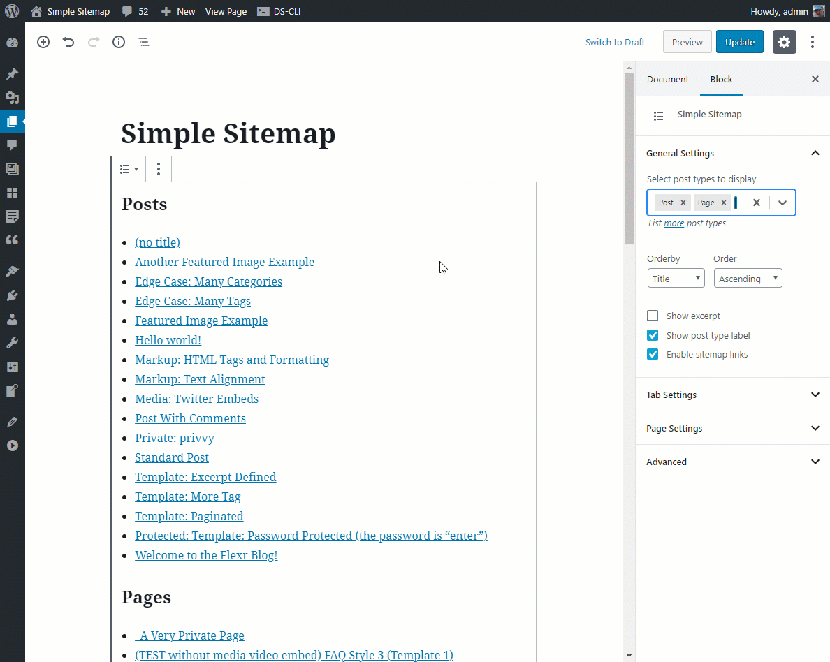 HTML Sitemap hoàn toàn có thể được tạo dễ dạng nếu bạn sử dụng Wordpress