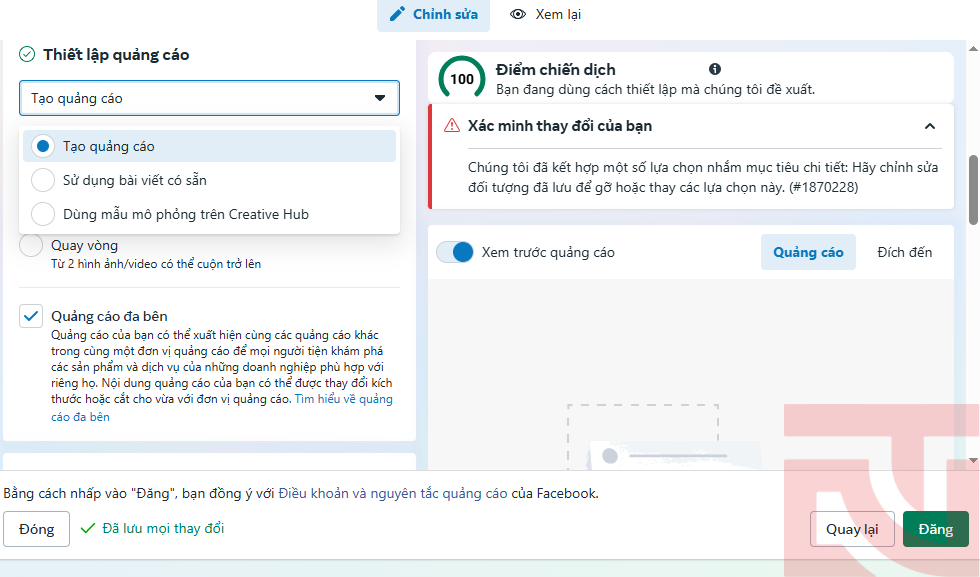 cách chạy quảng cáo Facebook