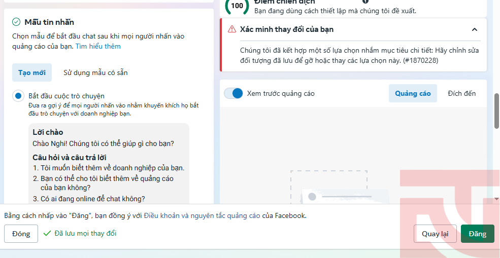 cách chạy quảng cáo Facebook