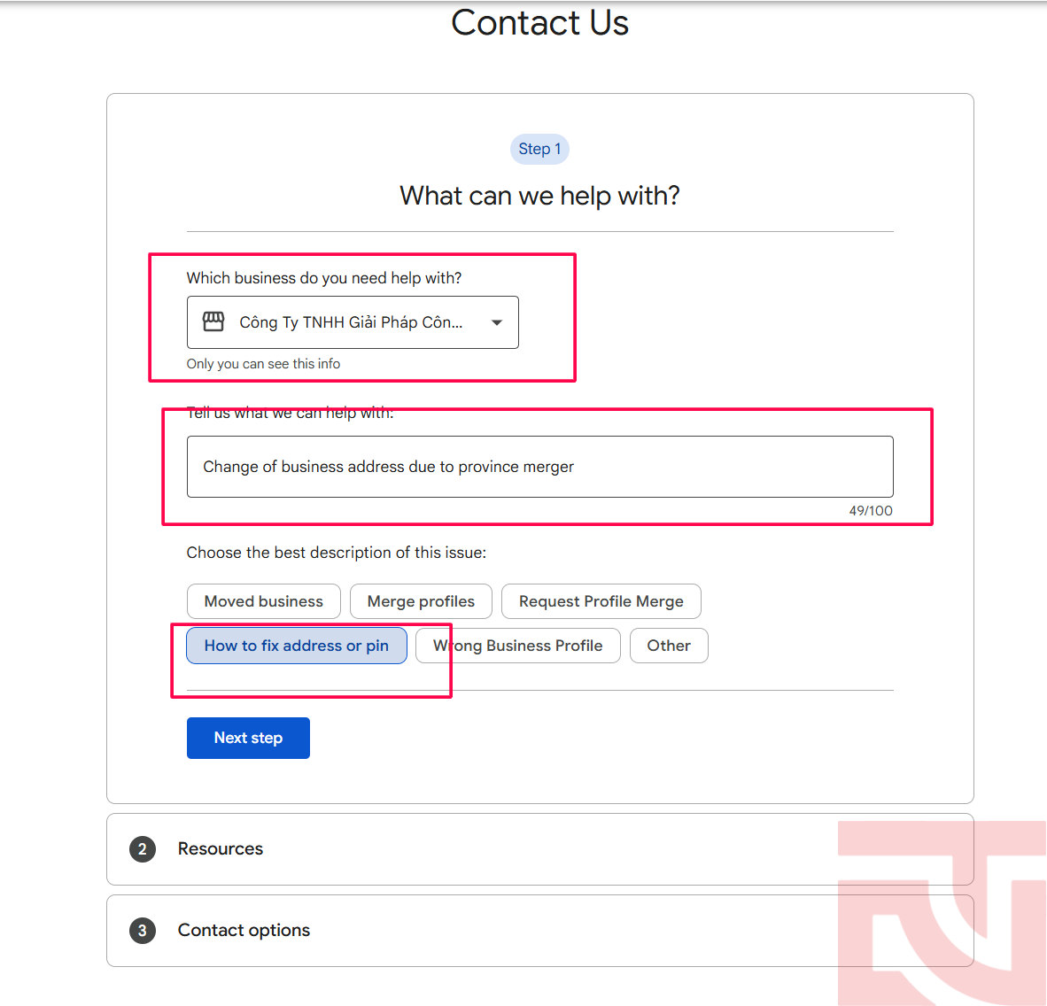 cập nhật địa chỉ Google sau sáp nhập cập nhật địa chỉ Google sau sáp nhập