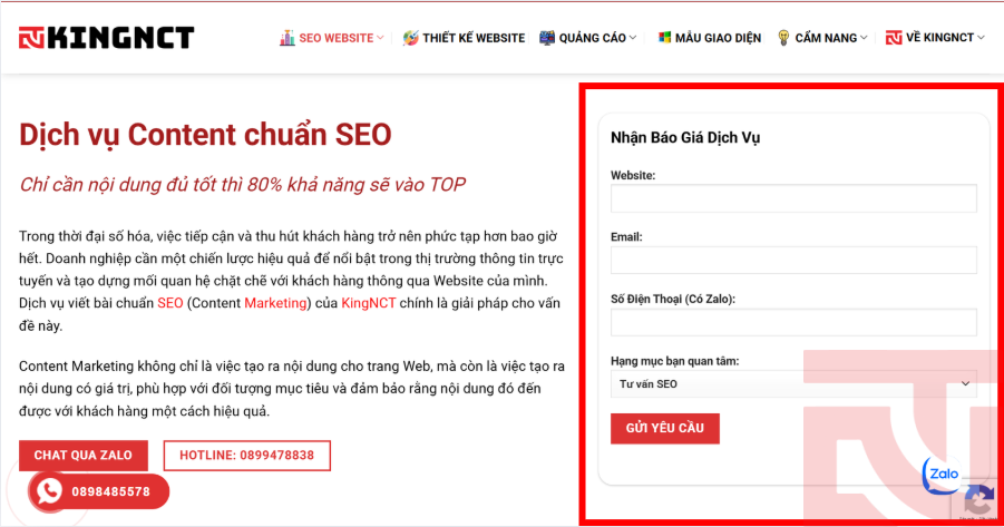 Bài viết chuẩn seo