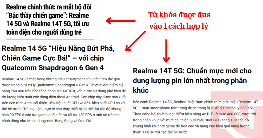 Bài viết chuẩn seo
