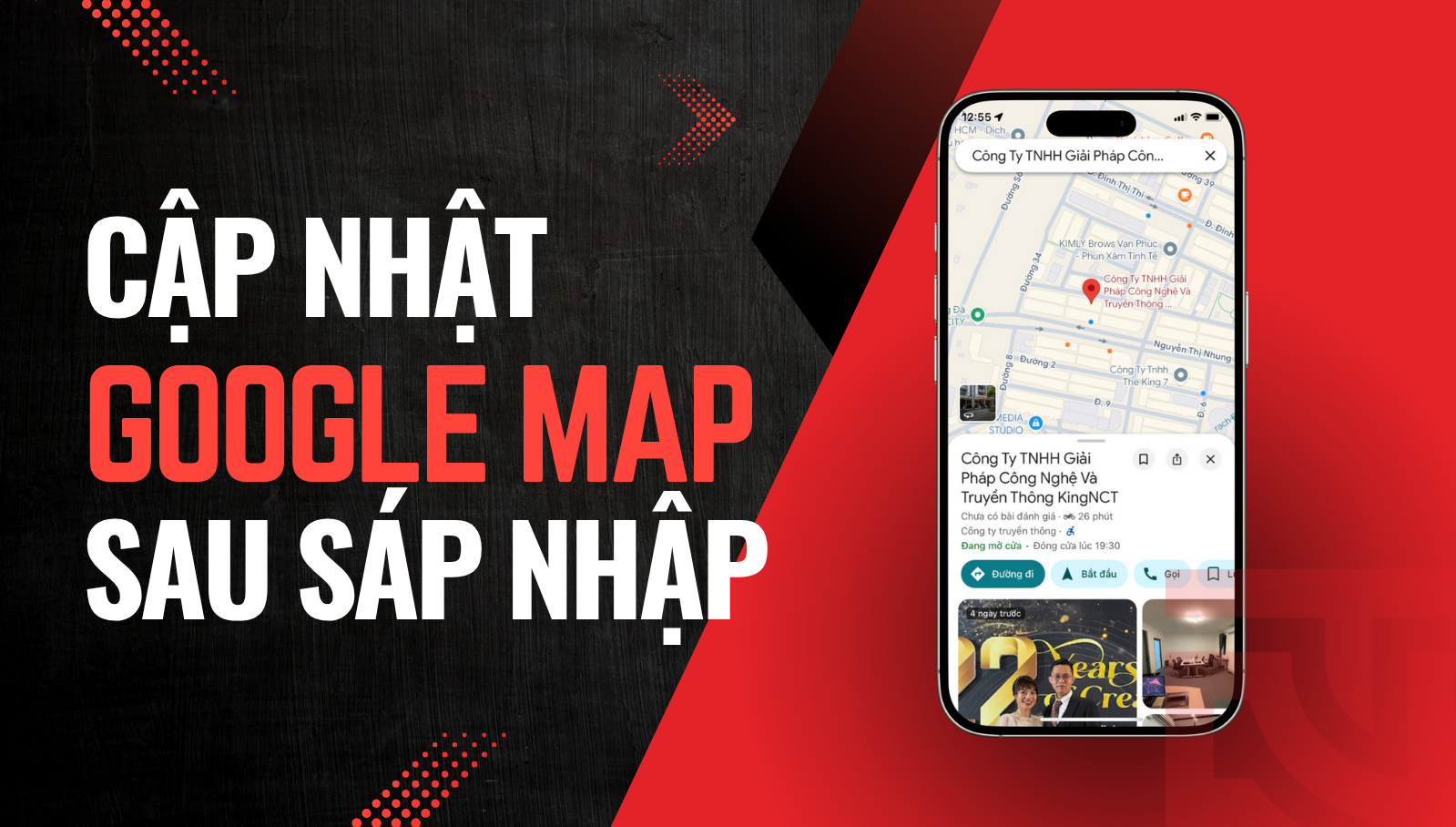 cập nhật địa chỉ Google sau sáp nhập