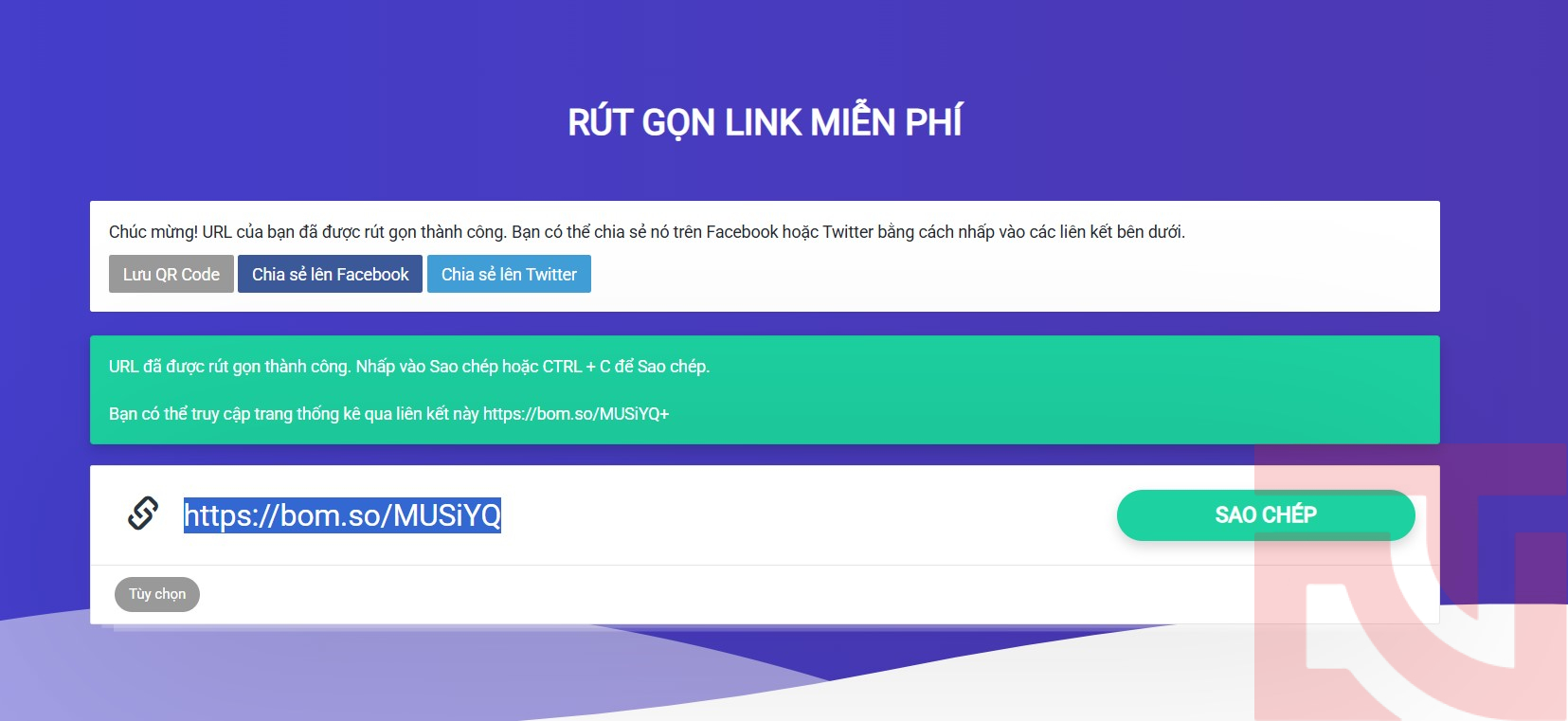 các web rút gọn link