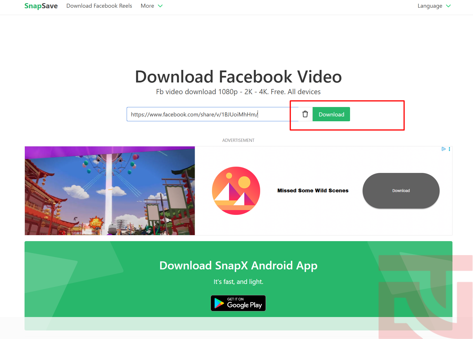 Cách tải video Facebook