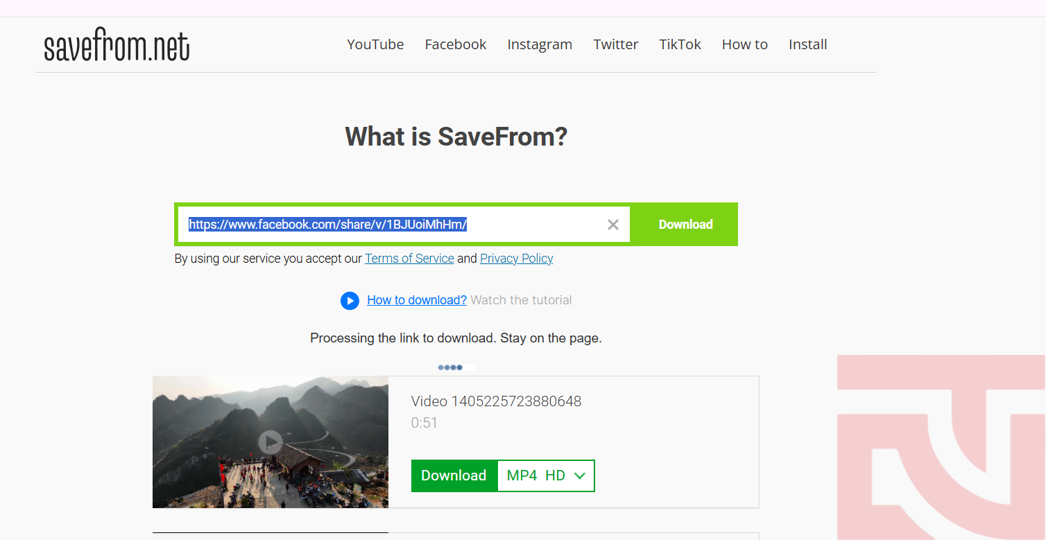 Cách tải video Facebook