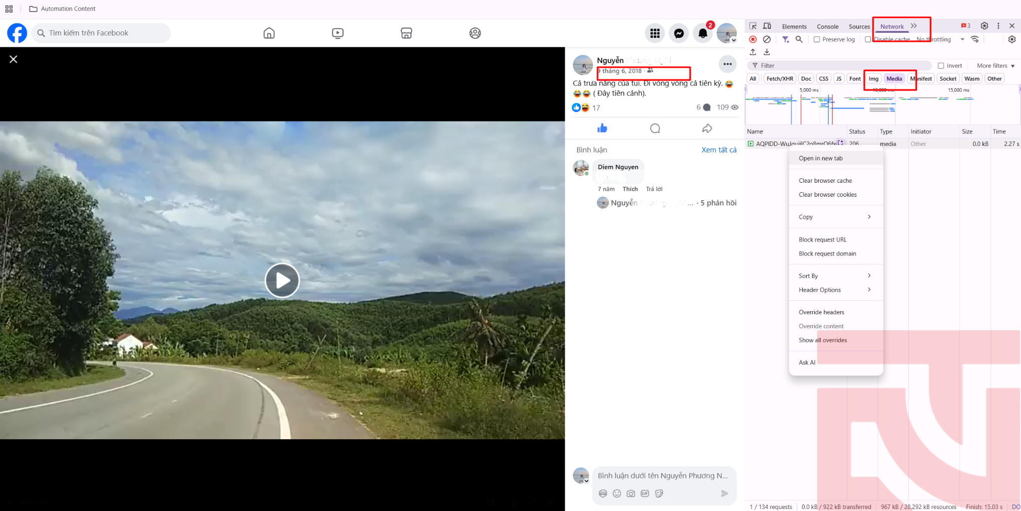 Cách tải video Facebook